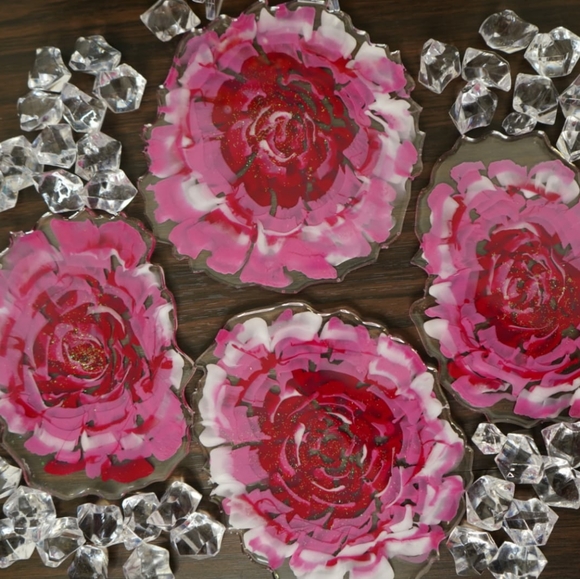 Rose Coasters - Picture 1 of 9